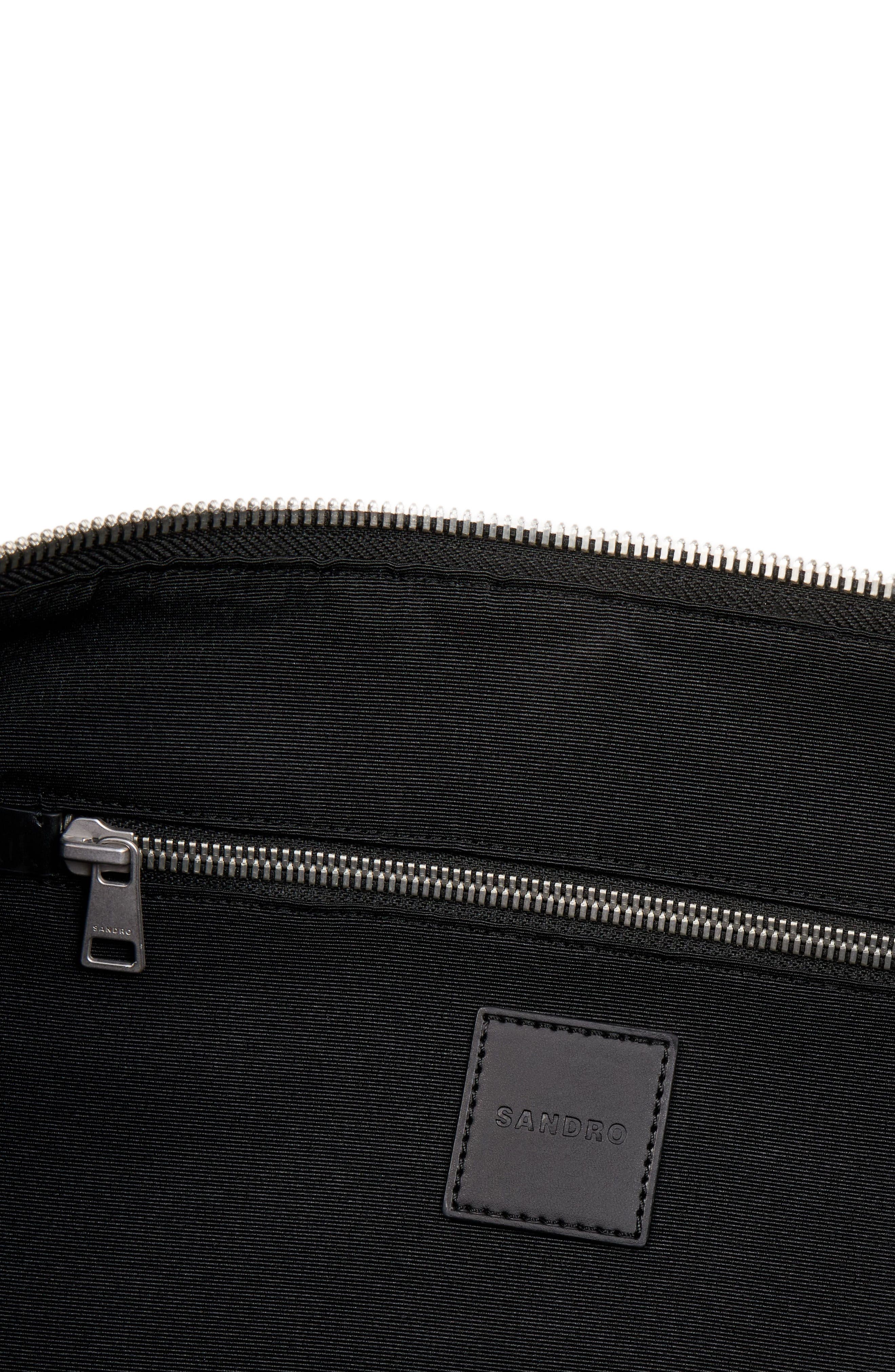 SANDRO Weekend bag, Alternate, color, Black