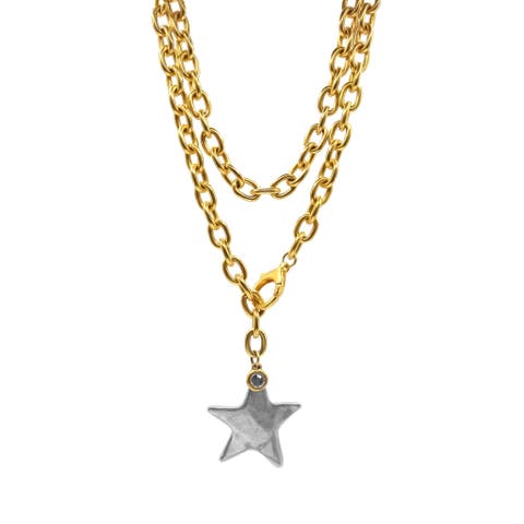 Prescott Two-Tone Star Necklace