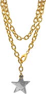Bowood Lane Prescott Two-Tone Star Necklace