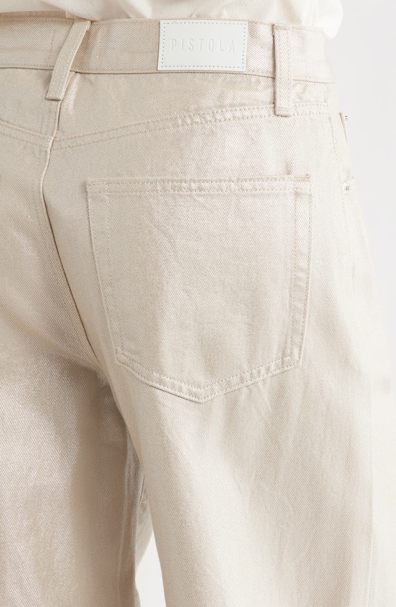 Pistola Tate High Waist Wide Leg Jeans, Alternate, color, Champagne Luster