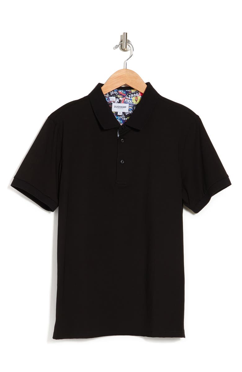 Duchamp Contrast Trim Knit Polo, Alternate, color,