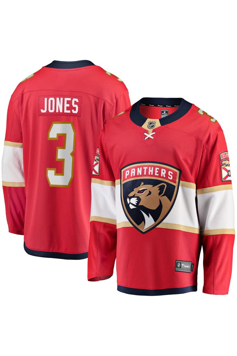 Men's Fanatics Seth Jones Red Florida Panthers Home Breakaway Jersey, Main, color, Red