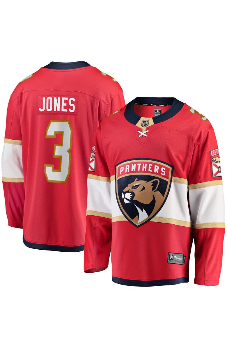 FANATICS Men's Fanatics Seth Jones Red Florida Panthers Home Breakaway Jersey, Main, color, Red