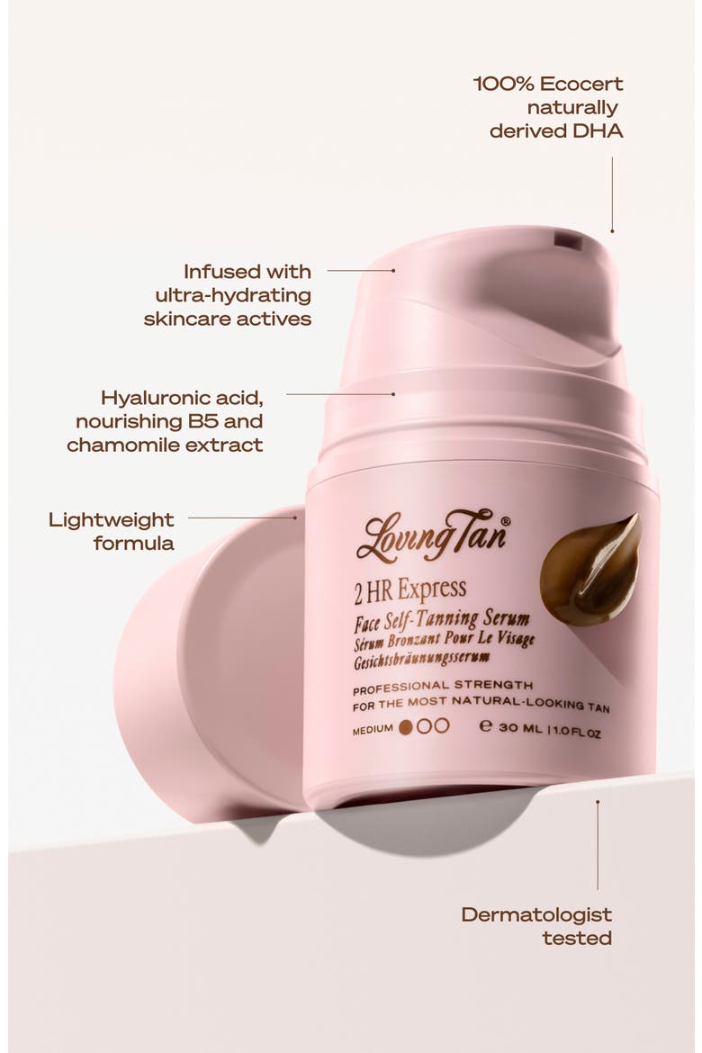 2 HR Express Face Self-Tanning Serum, Alternate, color, MEDIUM