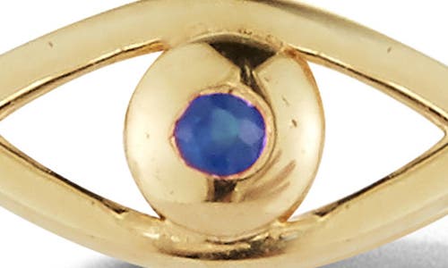 Ember Fine Jewelry Sapphire Evil Eye Stud Earrings In Gold