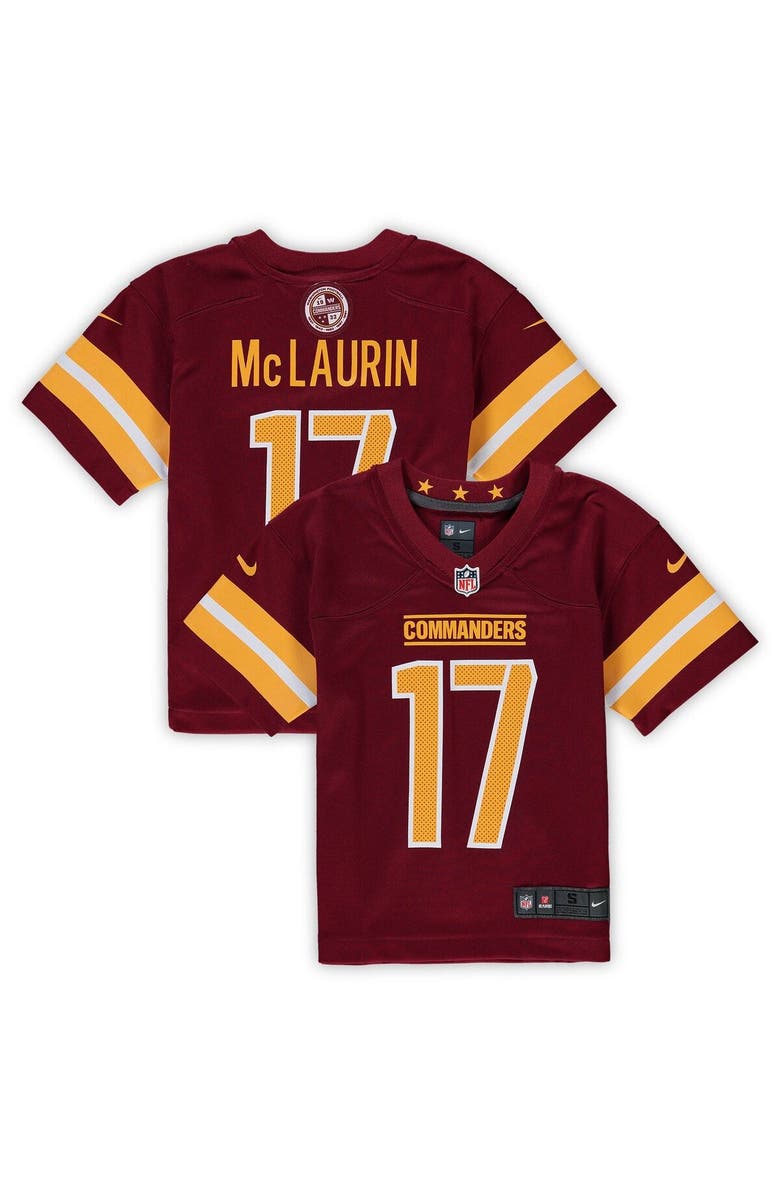 Nike Preschool Nike Terry McLaurin Burgundy Washington Commanders Game Jersey, Main, color, Burgundy