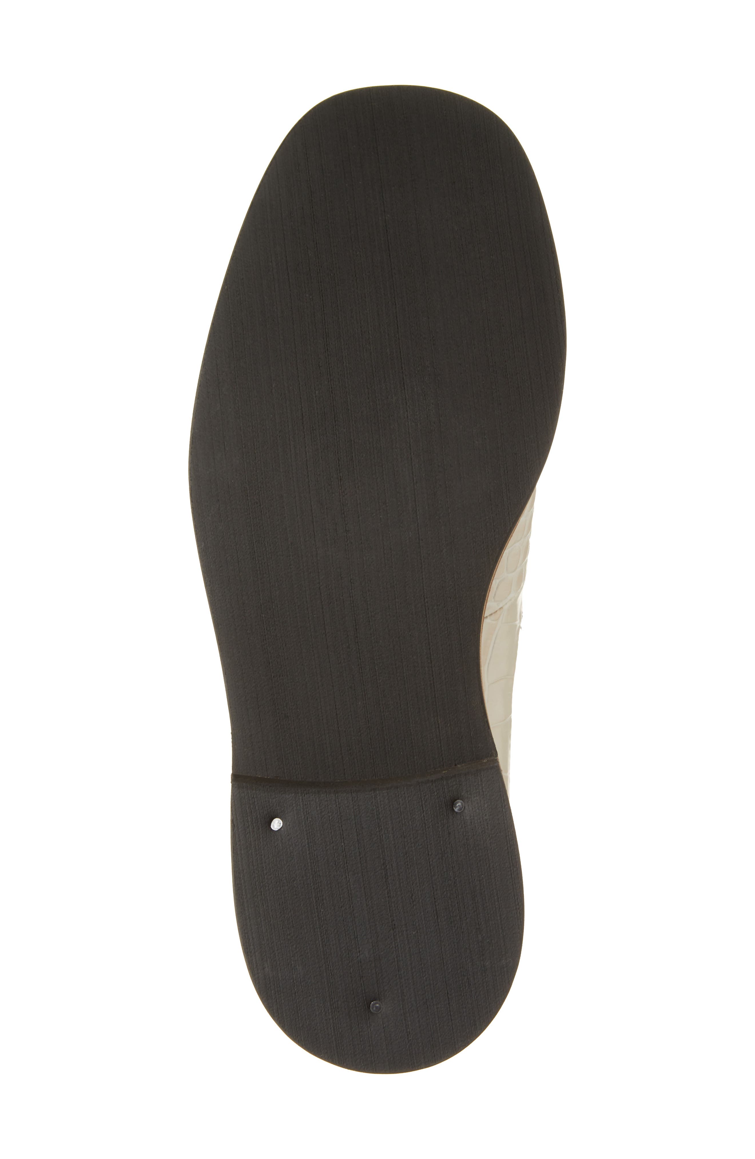 OUR LEGACY Nakano Croc Embossed Leather Loafer, Alternate, color, Vanilla Croc Bull Hide