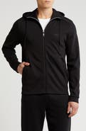 BOSS Saggy Curved Zip-Up Hoodie
