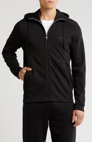 BOSS Saggy Curved Zip-Up Hoodie