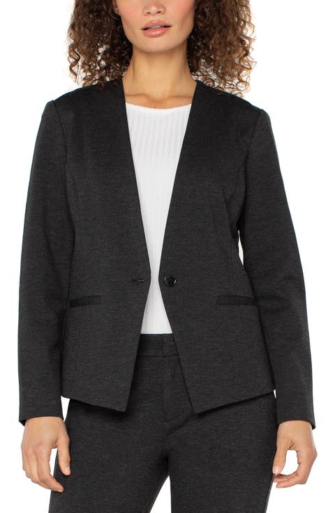 Fitted One-Button Blazer