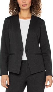 Liverpool Los Angeles Fitted One-Button Blazer