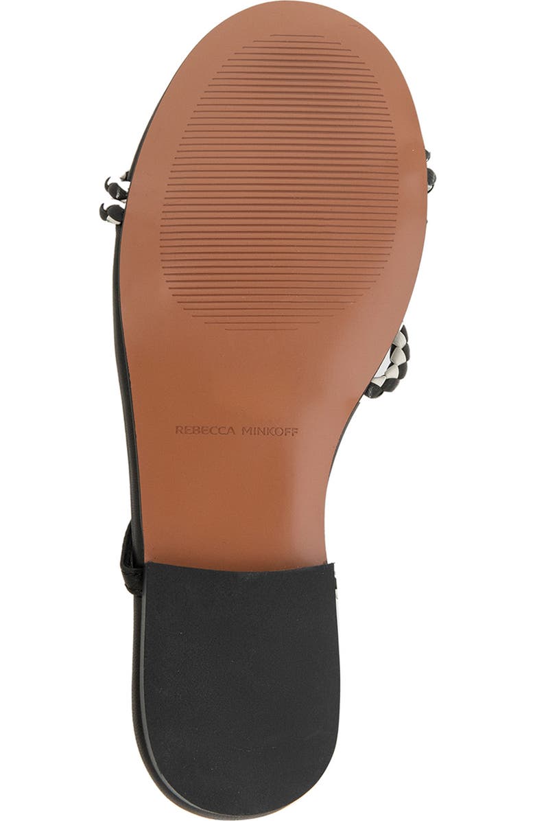 Rebecca Minkoff Ayla Ankle Strap Sandal, Alternate, color, Black/ Off White