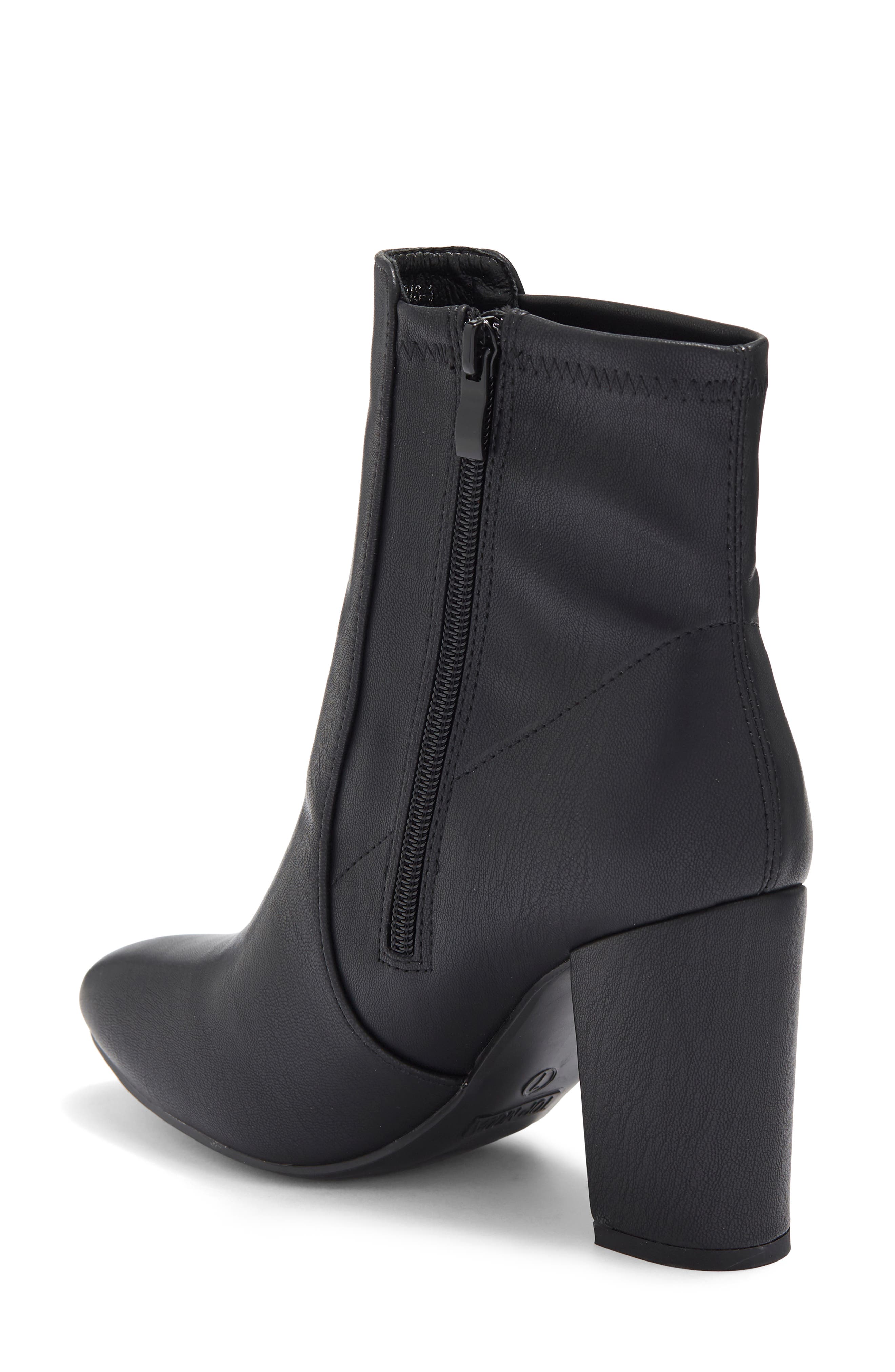 TOP MODA Snakeskin Embossed Ankle Boot, Alternate, color, 