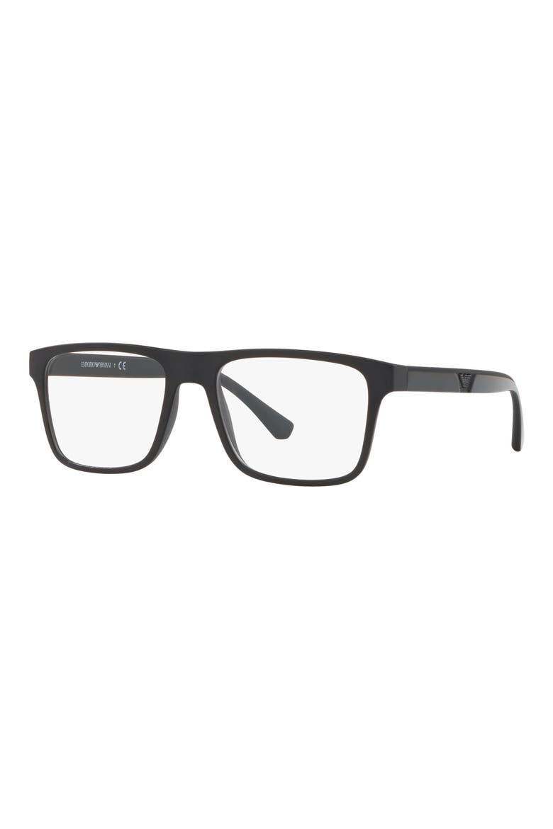 54mm Square Optical Glasses, Alternate, color, CLEAR