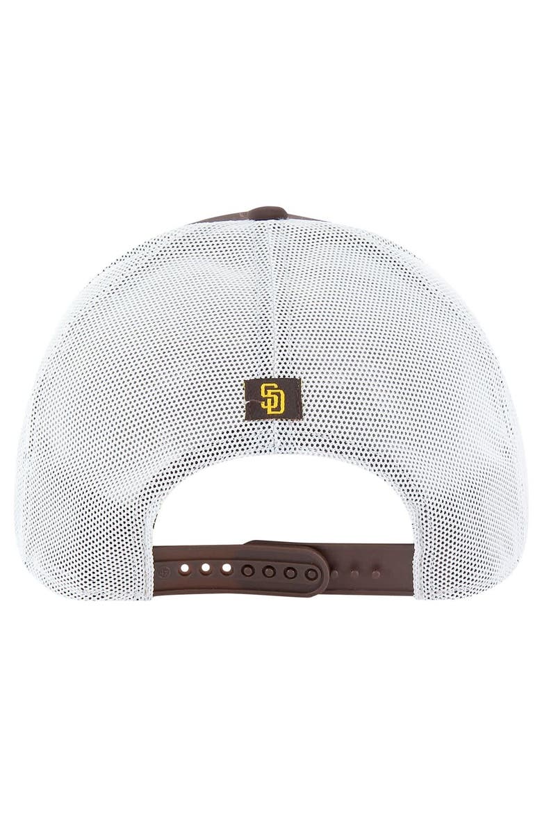 Men's '47 Brown San Diego Padres Downburst Trucker Adjustable Hat, Alternate, color, Brown