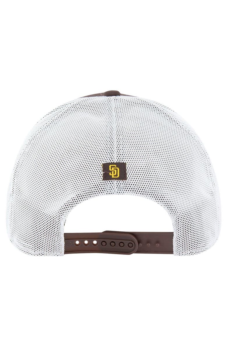 '47 Men's '47 Brown San Diego Padres Downburst Trucker Adjustable Hat, Alternate, color, Brown