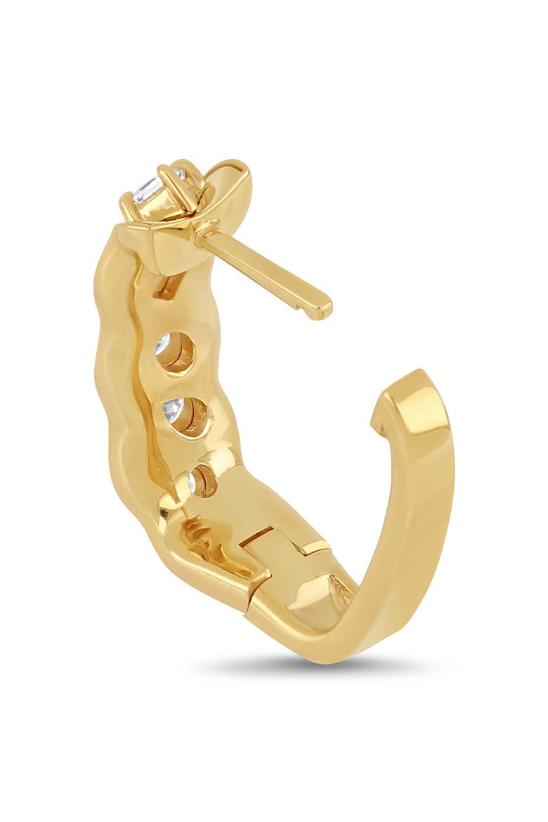 Kiera 18K Gold Diamond Hoop Earrings, Alternate, color, 18K YELLOW GOLD