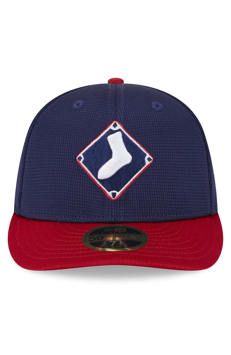 New Era Men's New Era Navy Chicago White Sox 2025 Batting Practice Low Profile 59FIFTY Fitted Hat, Alternate, color, Navy