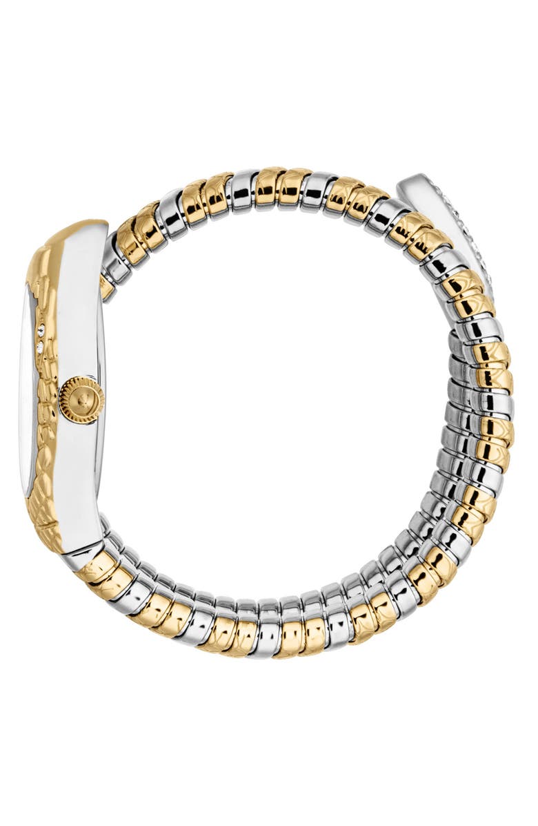 Just Cavalli Vetra Snake Wraparound Bracelet Watch, 20mm x 34.5mm, Alternate, color,