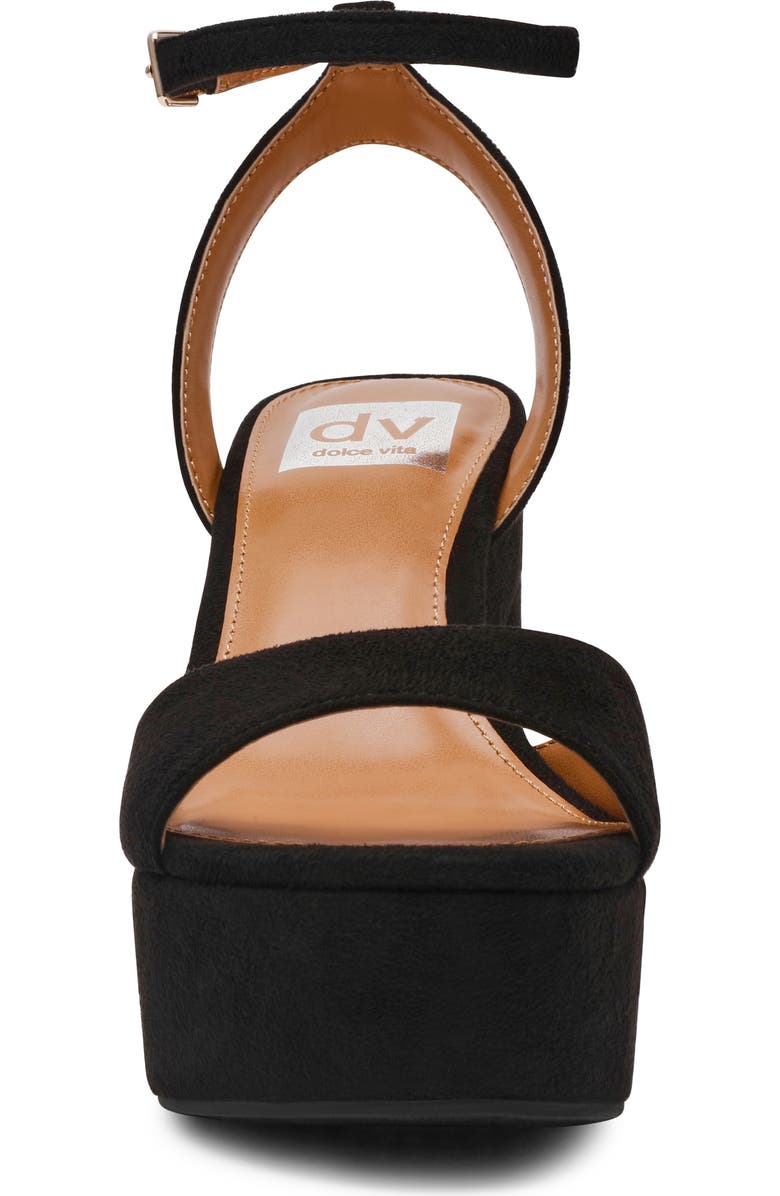 DV by Dolce Vita Wizzard Ankle Strap Platform Sandal, Alternate, color, Black