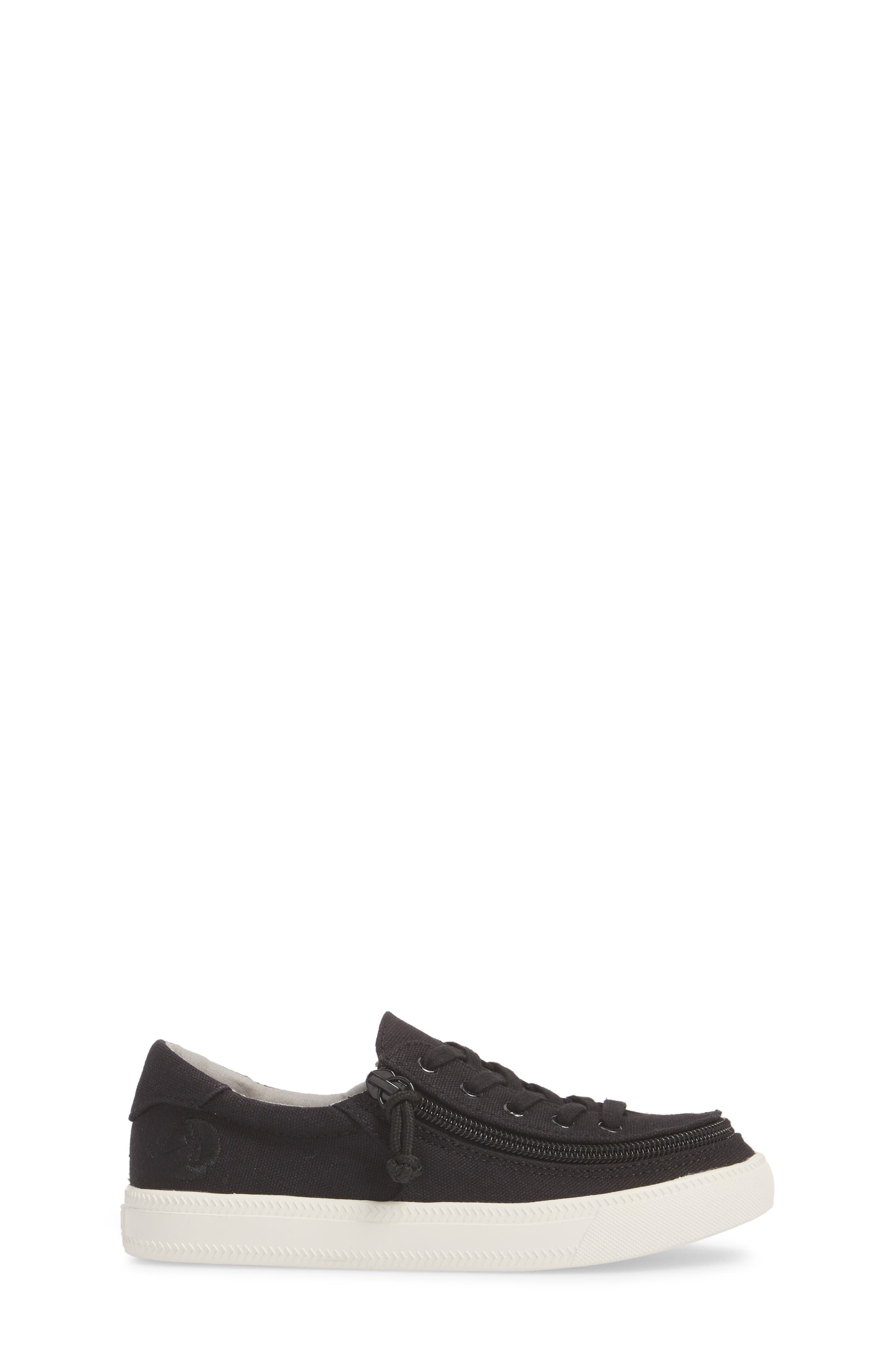 Classic Zip Around Low Top Sneaker, Alternate, color, BLACK