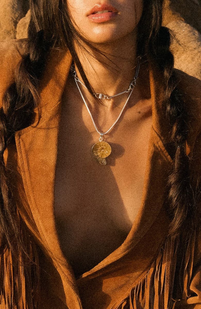 Child of Wild Billy Chain Choker, Alternate, color, Silver