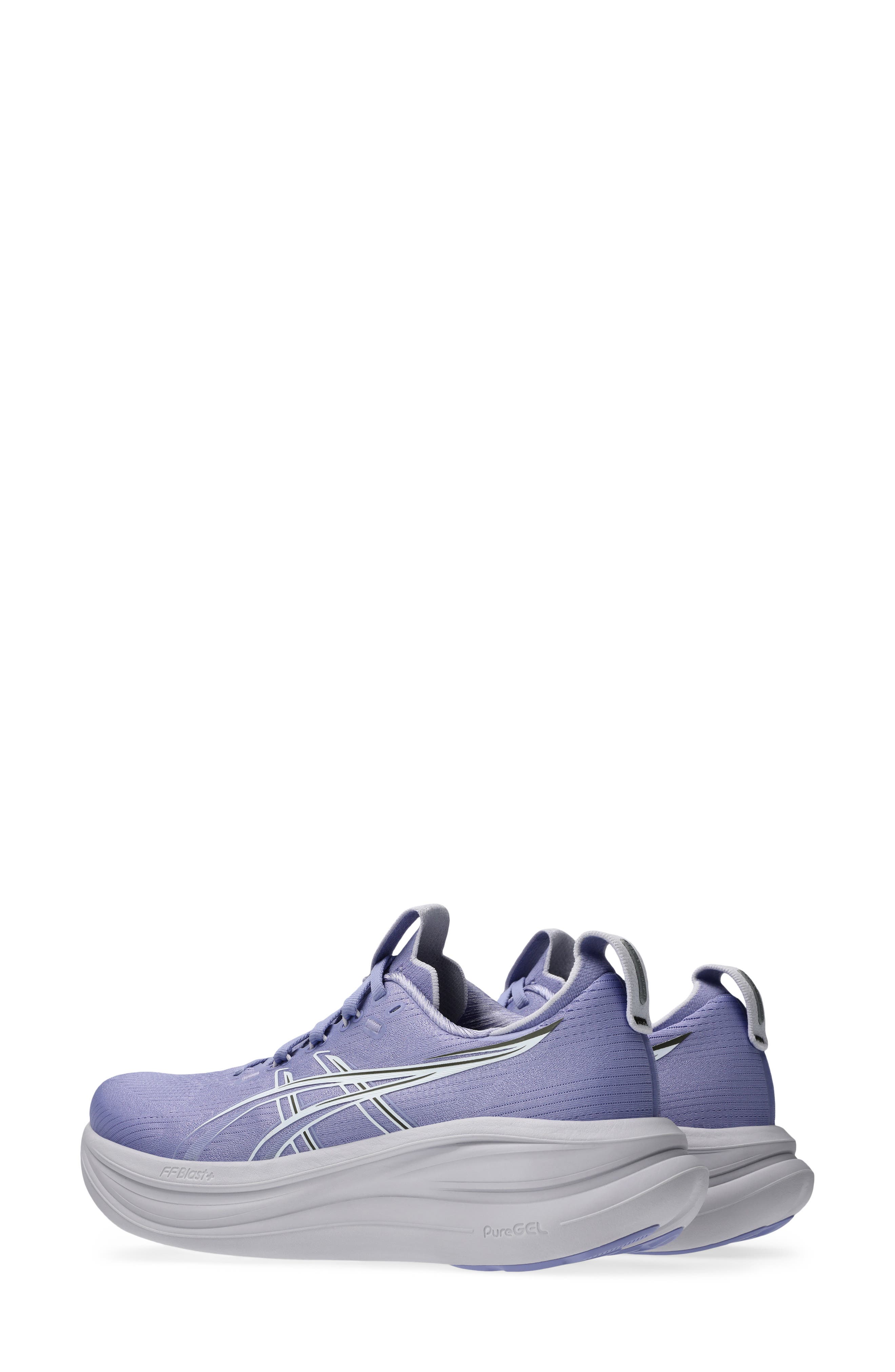 GEL-NIMBUS® 28 Running Shoe, Alternate, color, BLUEBELL/ WHITE