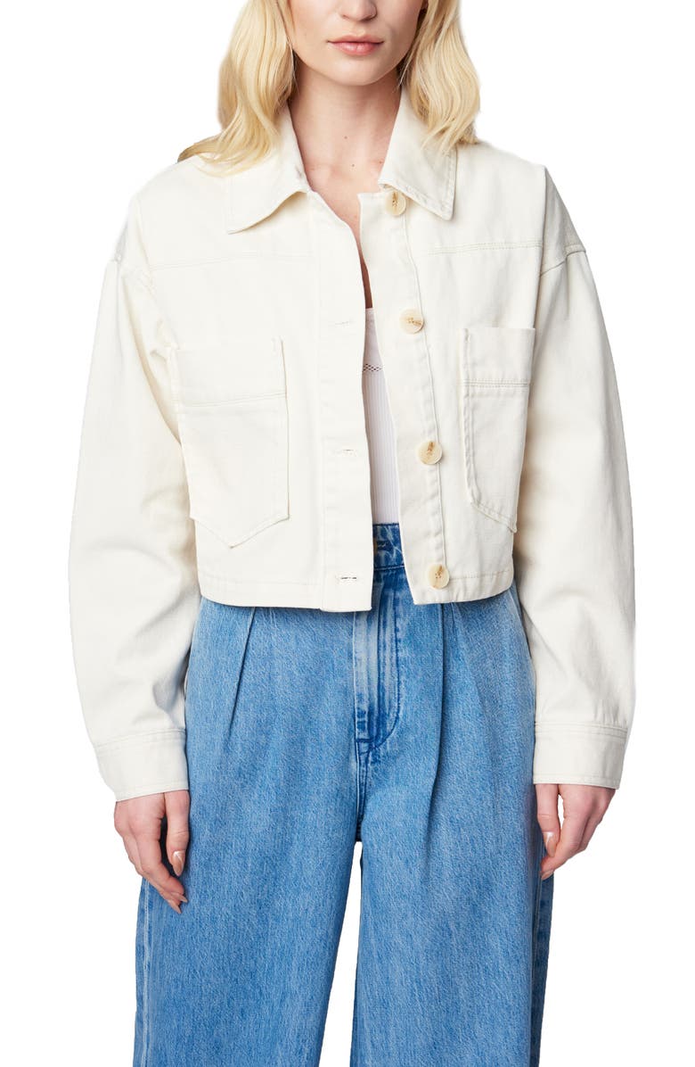 BLANKNYC Oversize Crop Cotton Jacket, Alternate, color, 