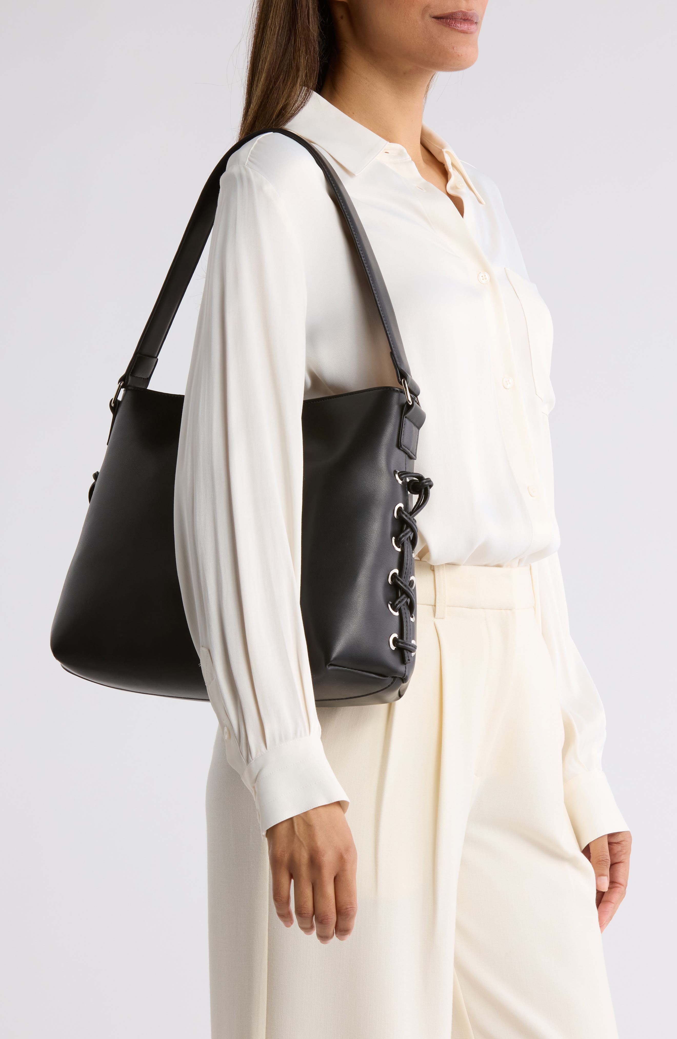 Madden Girl Whipstitch Shoulder Bag, Alternate, color, 