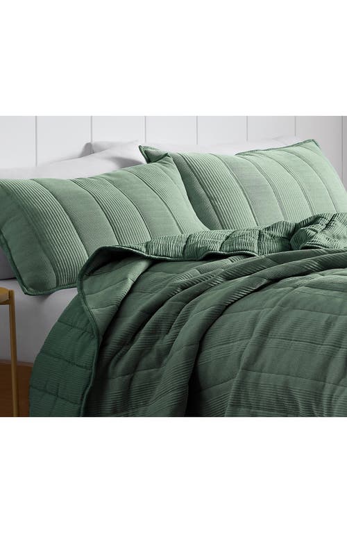 Martex Expression Teton Quilt Set In Green