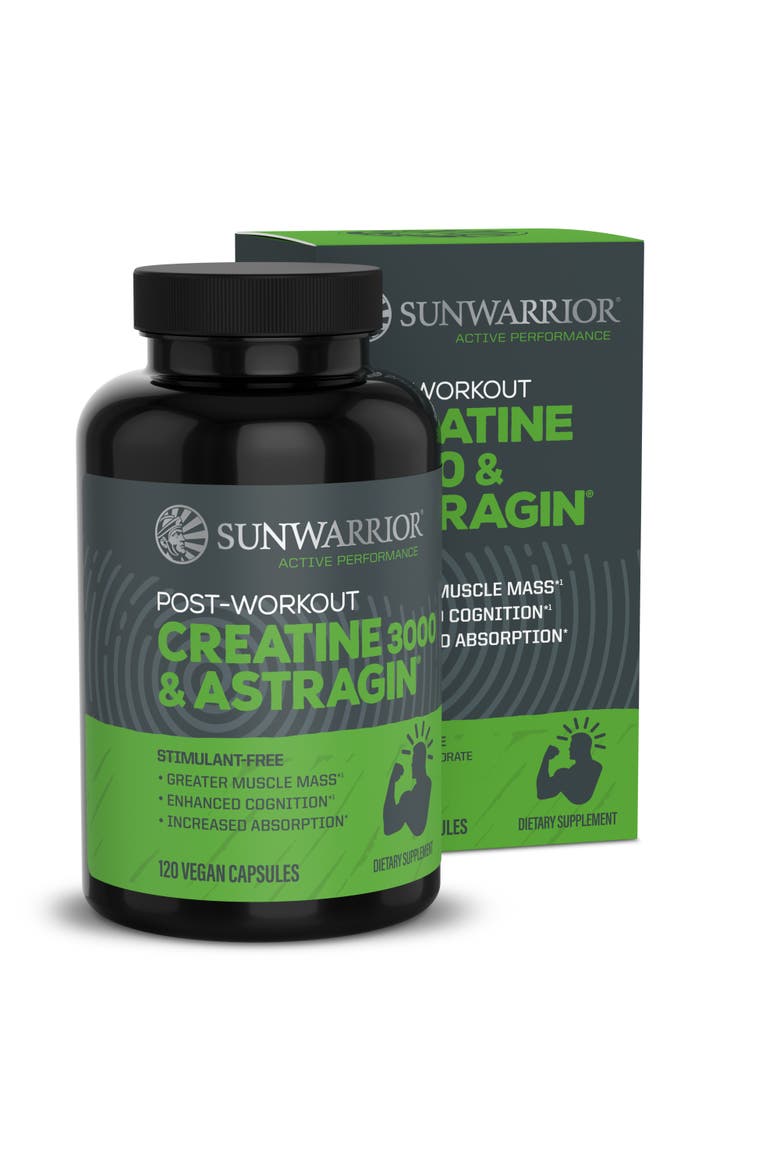 Active Creatine 3000 & AstraGin Capsules, 120ct Bottle, Main, color, No Color