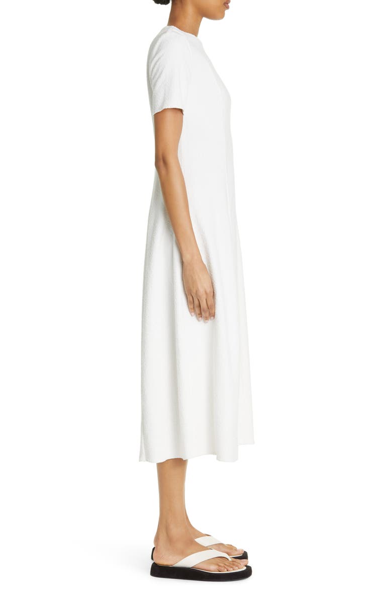 LOULOU DE SAISON A-Line Cotton Blend Bouclé Midi Dress, Alternate, color, 