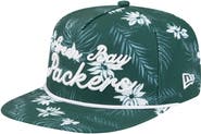 New Era Men's New Era Green Green Bay Packers Palm Print A-Frame 9FIFTY Snapback Hat
