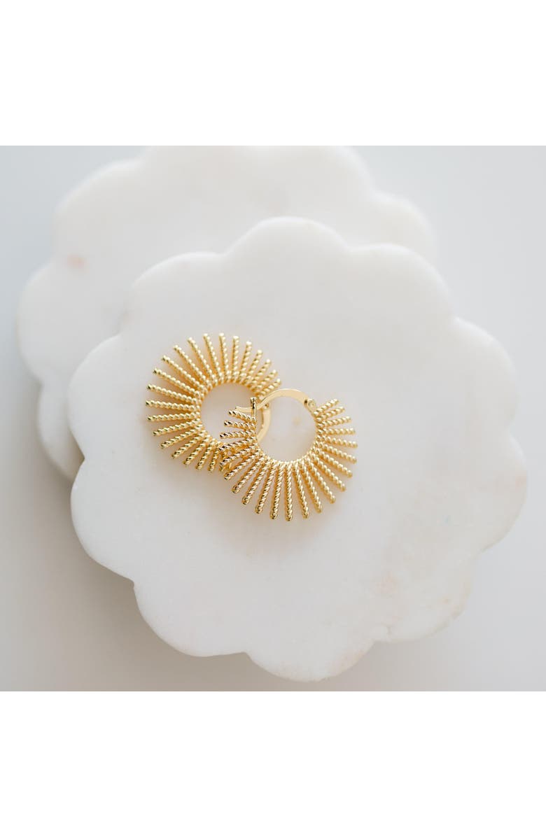 Ivy & Pearl Co. The Solaria Radiant Hoops, Alternate, color, Gold