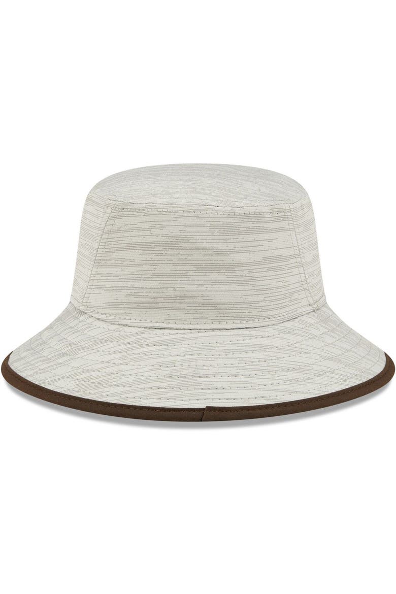 Men's New Era Gray Cleveland Browns Distinct Bucket Hat, Alternate, color, Gray