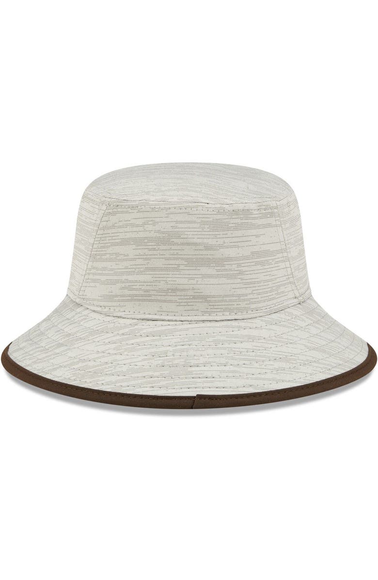 New Era Men's New Era Gray Cleveland Browns Distinct Bucket Hat, Alternate, color, 
