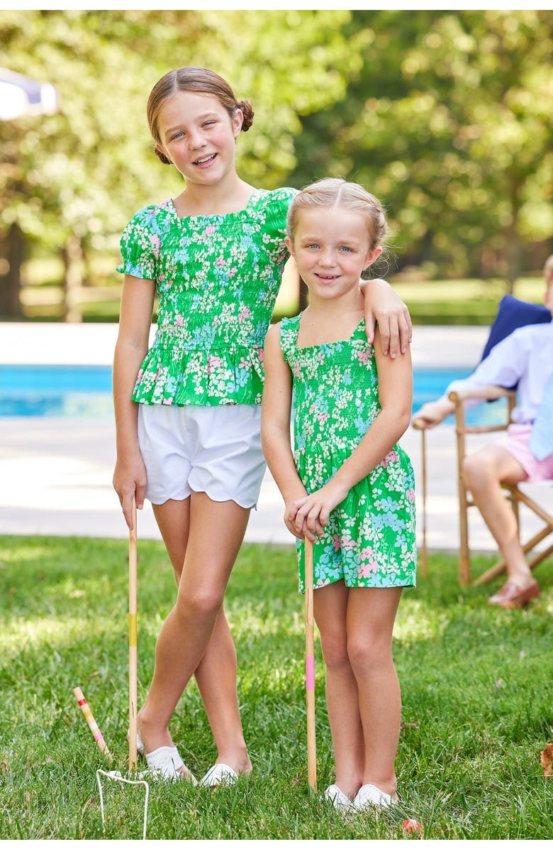 Little English Kids' Vivi Romper, Alternate, color, Palmetto Floral