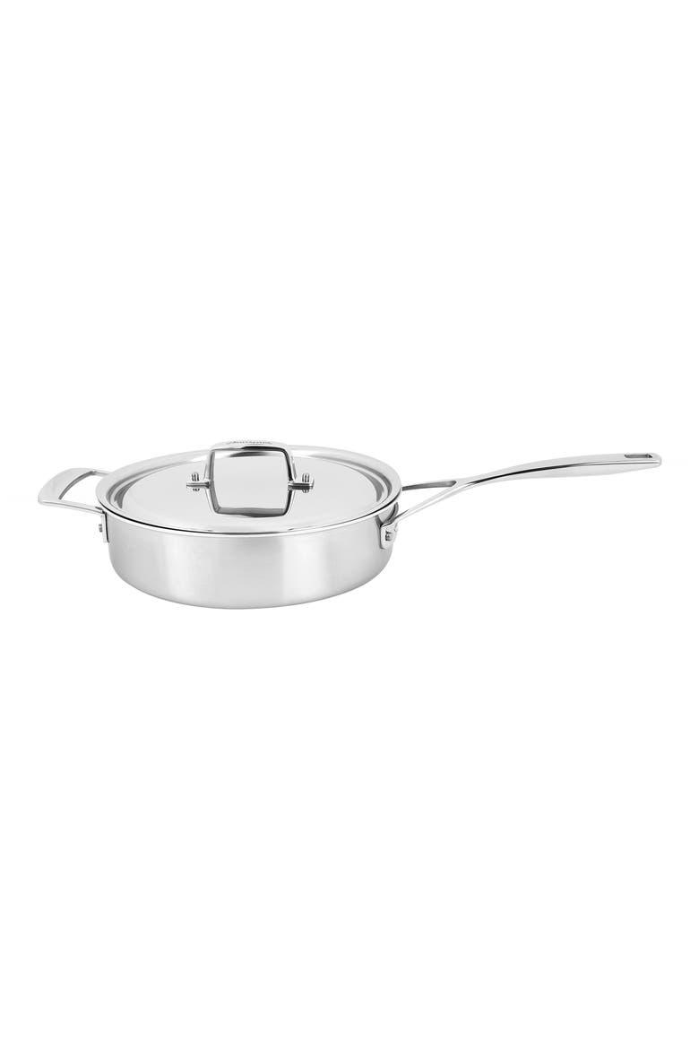 Essential 5-Ply 3-Quart Stainless Steel Sauté Pan, Main, color, STAINLESS STEEL