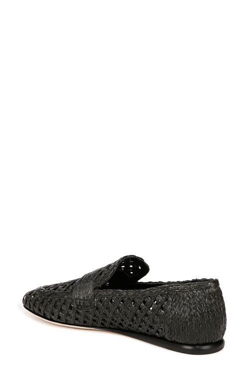 Vince Women's Davis Raffia Loafer Flats In Black