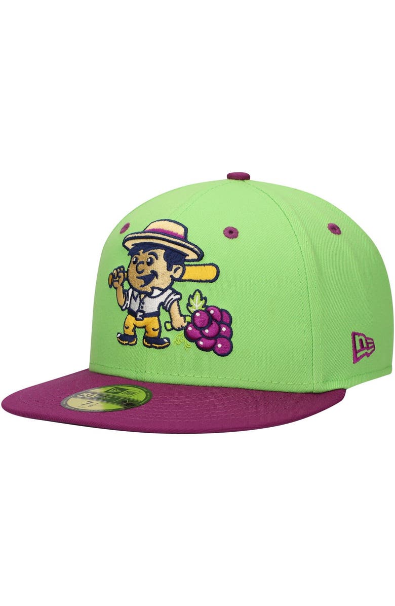 New Era Men's New Era Neon Green Viñeros de Tri-City Copa de la Diversión 59FIFTY Fitted Hat, Alternate, color, Neon Green