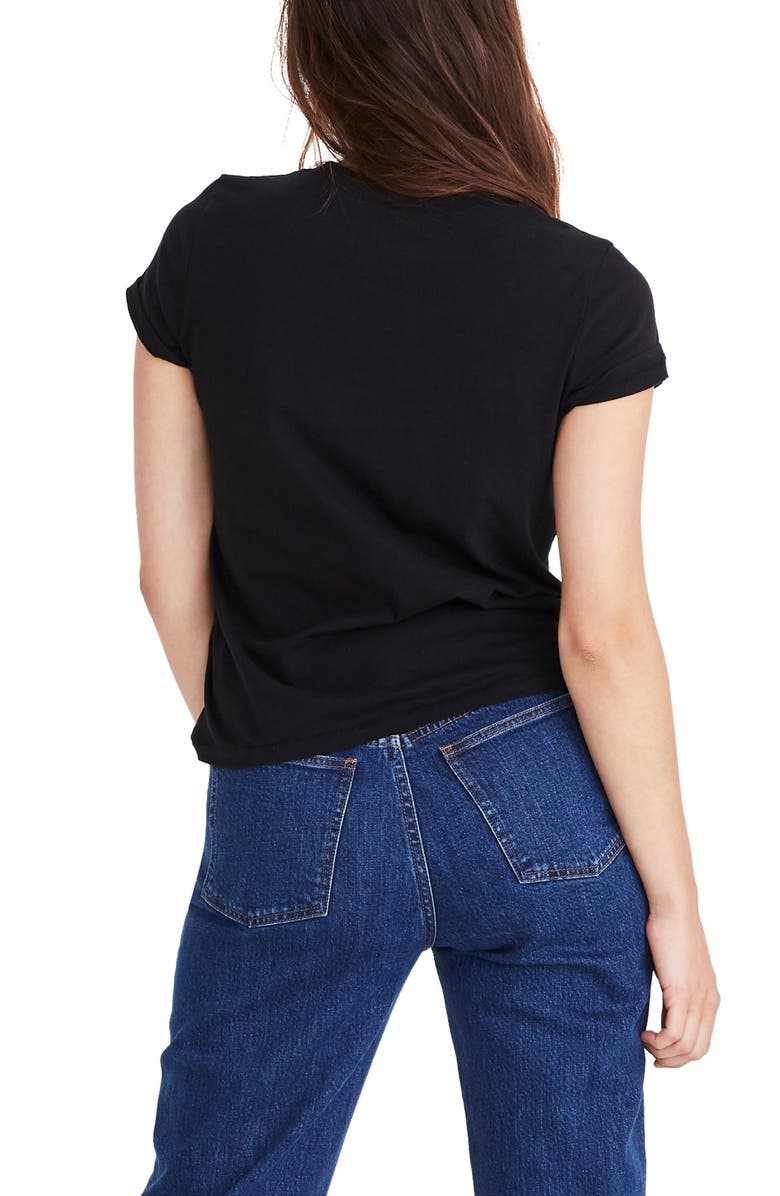 Madewell Northside Vintage Tee, Alternate, color, True Black
