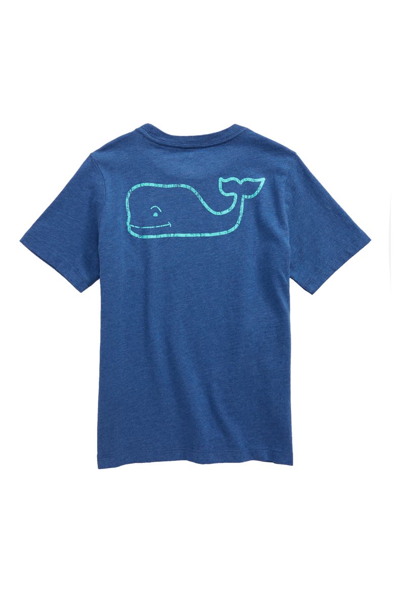 Heathered Vintage Whale Pocket T-Shirt, Alternate, color, MOONSHINE