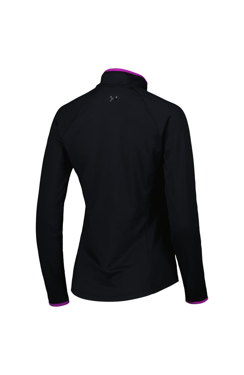 Under Armour Women's Under Armour Black FedEx St. Jude Championship T2 Green Raglan Quarter-Zip Top, Alternate, color, 