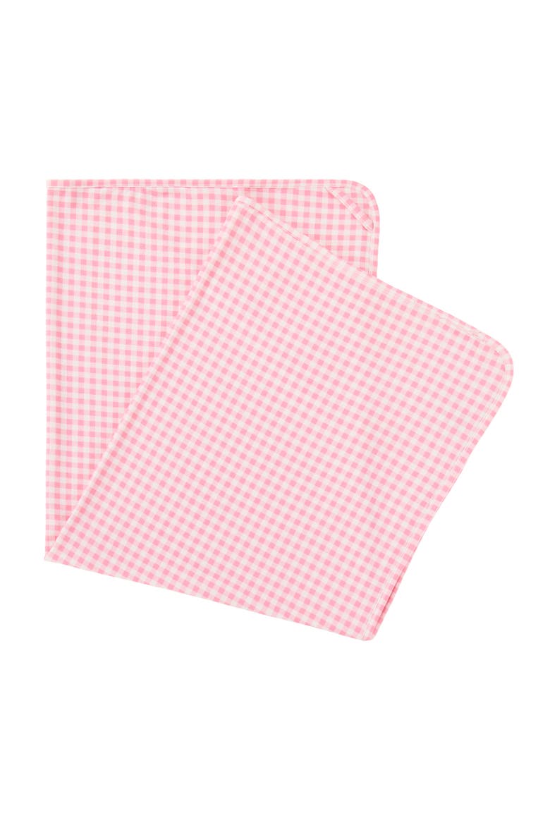 My First Sun Blanket with Hood, Alternate, color, Light Pink Gingham