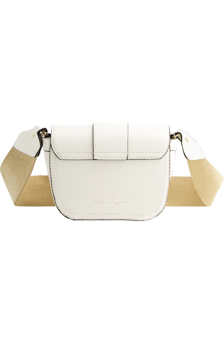 True Religion Mini Flap Crossbody, Alternate, color, White