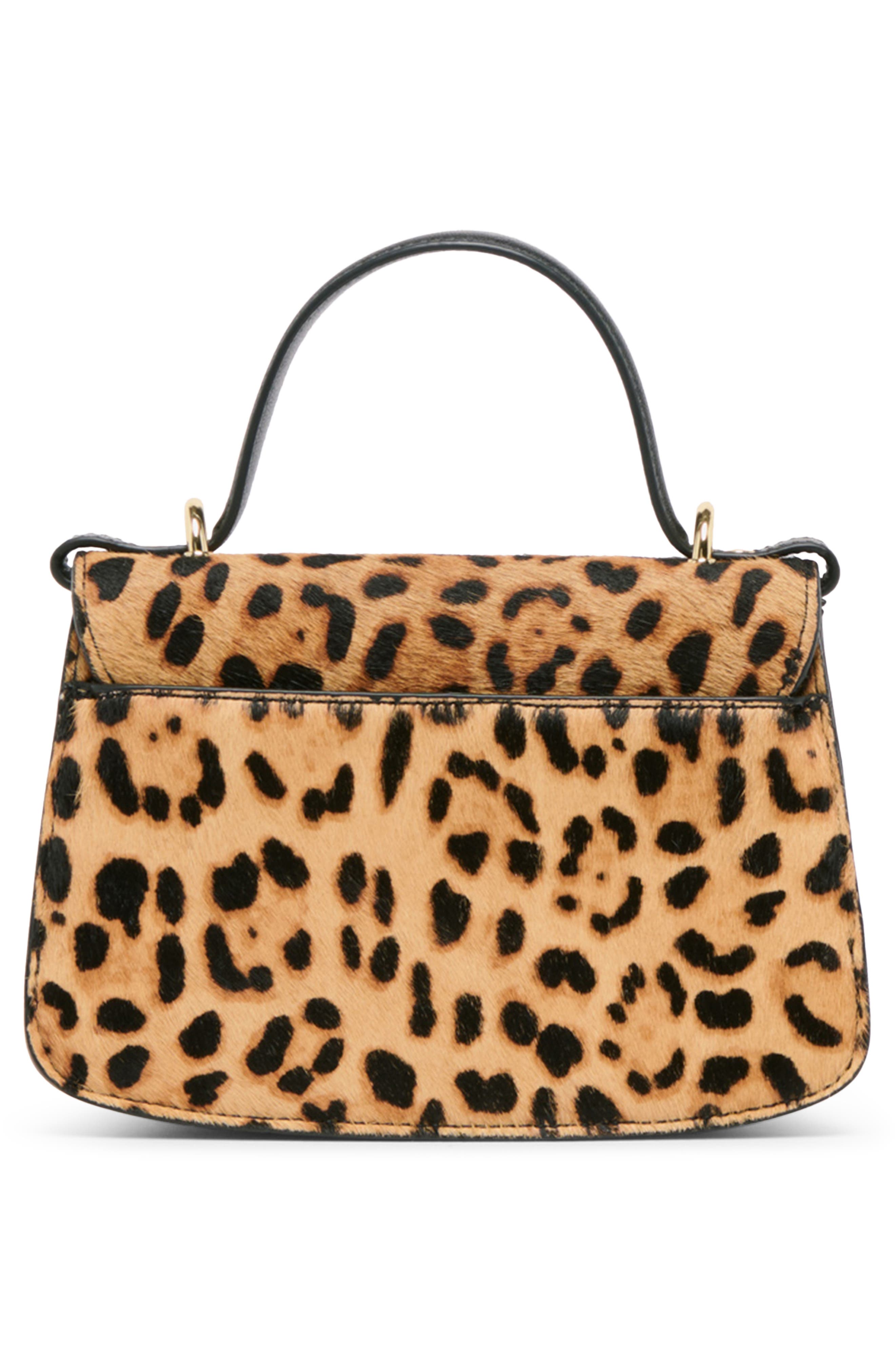 Dolce Vita Lucia Genuine Calf Hair Top Handle Bag, Alternate, color, Leopard