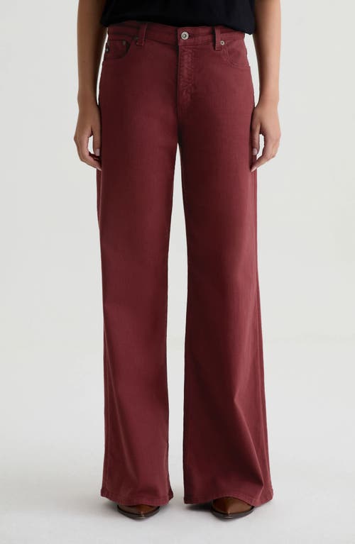 Ag Saige Wide Leg Jeans In Brown
