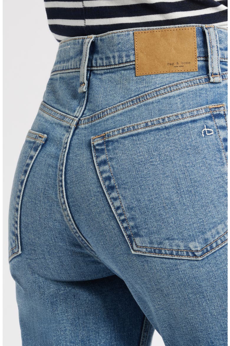 Harlow Mid Rise Ankle Straight Leg Jeans, Alternate, color, ORIAN