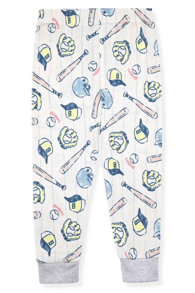 Fitted Two-Piece Pajamas & Socks Set, Alternate, color, CREAM