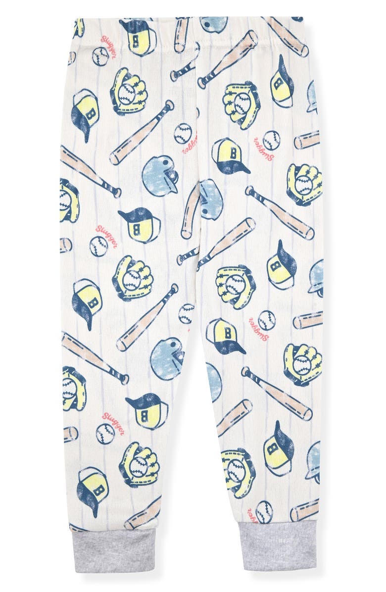 SLEEP ON IT Fitted Two-Piece Pajamas & Socks Set, Alternate, color, Cream